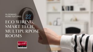 In‑demand home features Eco wiring, smart tech, multipurpose rooms